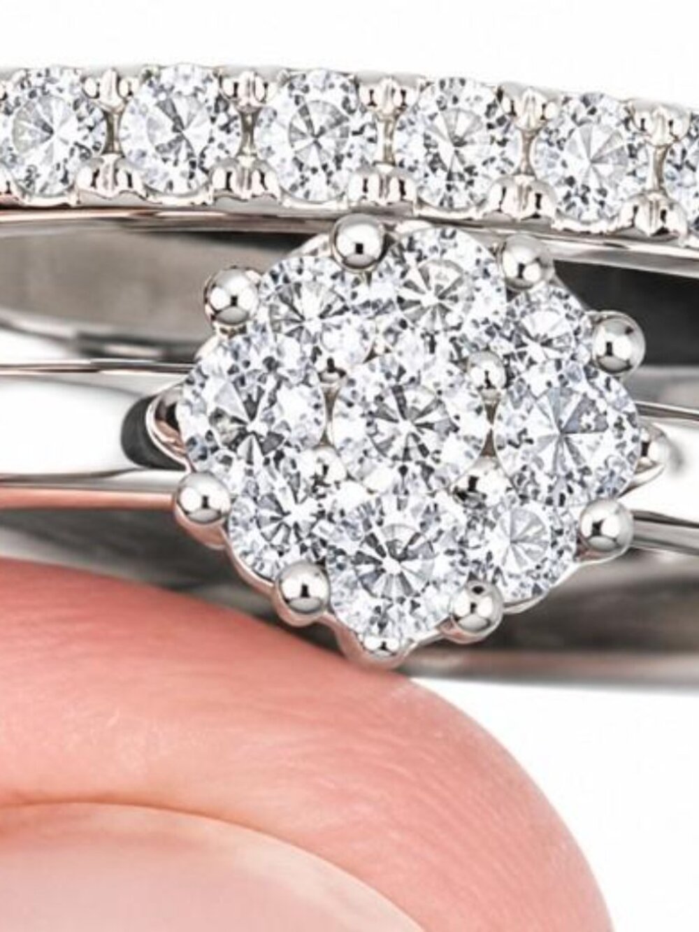 Unity Diamond Ring Set - Picture 2 of 2